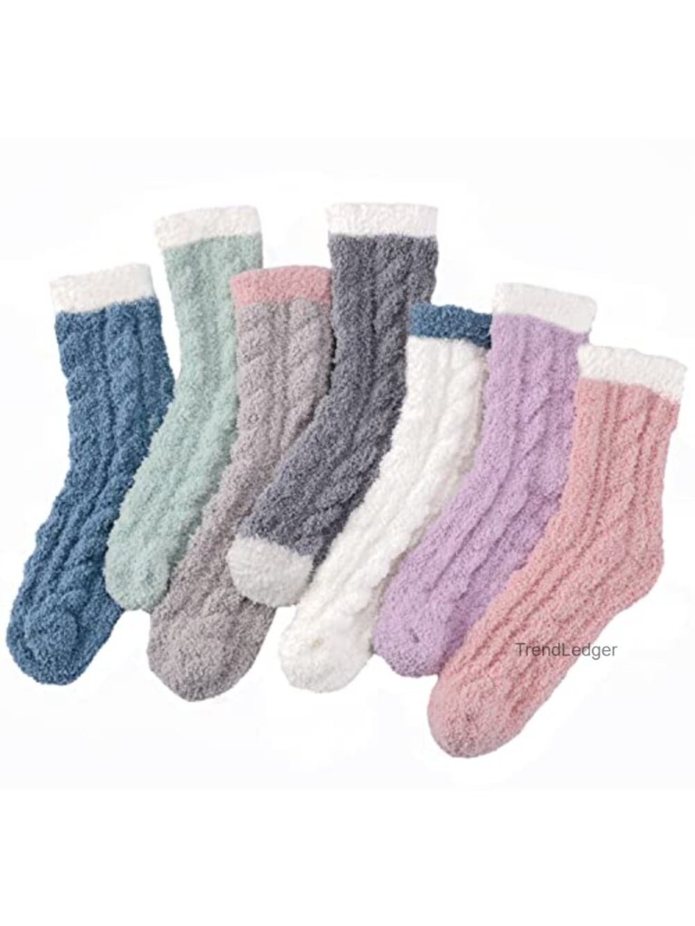 Cozy Fuzzy Plush Slipper Socks Coral Velvet Warm Women One Size